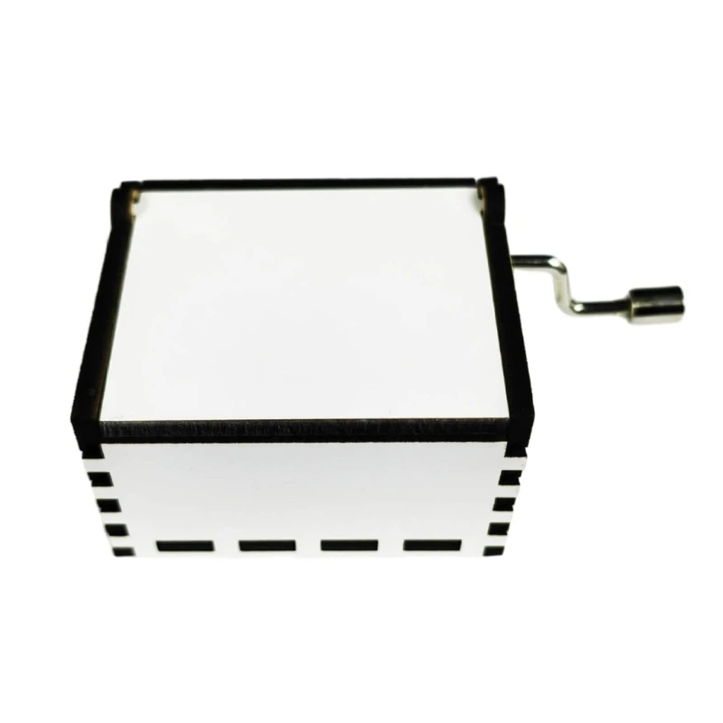 

Compact Hand Cranked Music Box,Customizable Heat Transfer Print Pattern