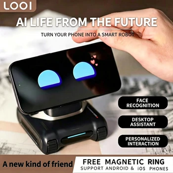 Robot Looi per Smartphone, Robot Looi con ChatGPT, Modello Grande, Dialogo Vocale in Inglese, Riconoscimento Visivo, Giocattolo Interattivo Intelligente, Regalo