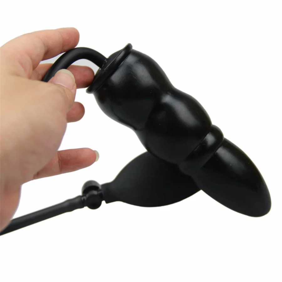 Silicone Inflatable Vaginal Anal Dilator Butt Plug Pump Prostate Massager Anal Plug Anus Expander Backyard Sex Toys For Couples