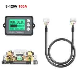 High-Performance Coulomb Meter Vehicle Battery Capacity Tester for Electric Vehicles and Equipment (8-120V 100A(0-150A))