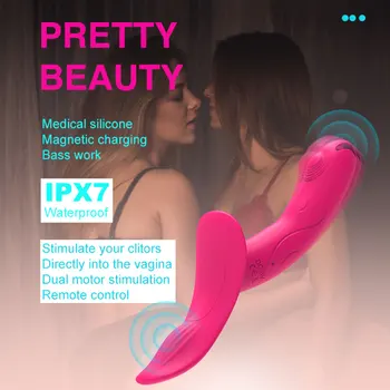 Strapless Strapon Dildo Vibrator Remote Control Lesbian Strap-on Double Ended Dildo Panties Adults Sex Toys for Women Sextoy 5