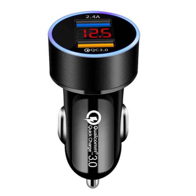 Car Charger Dual Port USB Type C Quick Charger Digital PPS QC PD 3.0 Laptop Phone Charger For IPhone 13 12 Xiaomi