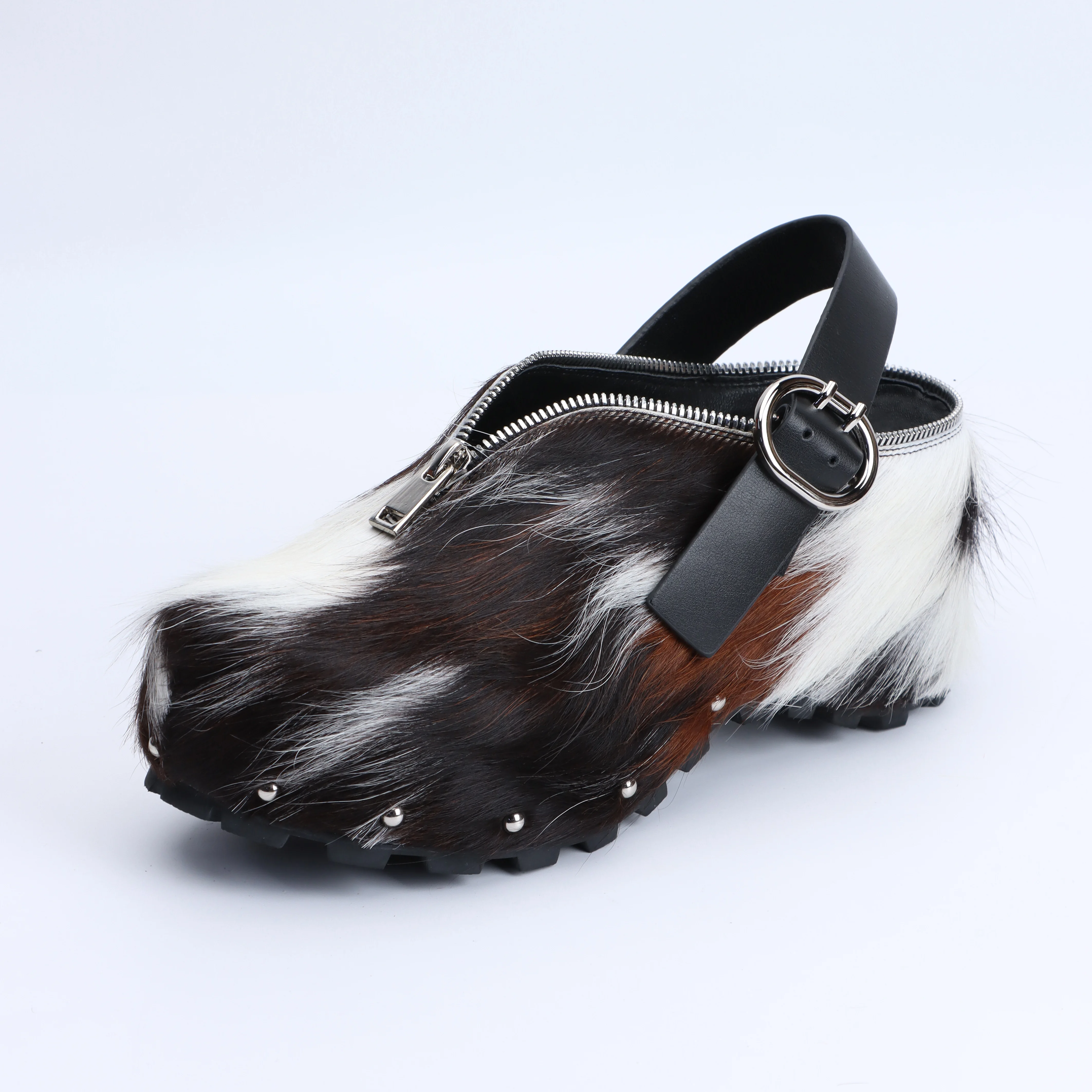 Premium Cowhide Mom Sandals for Women - Non-Slip & Soft Sole