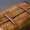 Chinese Retro Woven Bag Women Bento Tableware Storage Bundle Mouth Lining Style Handheld Basket Bamboo Handle Organizer Pouch 5