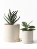 Ceramic Flower Pot Biscuit with Holes Vase Cultivation Succulent Plants Outdoor Garden Plant 5