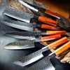 Forged 90Cr18MoV Steel Kiritsuke Knife Chef Knives Set Octagonal Handle Fish Fillet Santoku Slicing Knife for Salmon Sushi 4