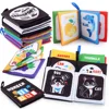 Montessori Baby Cloth Books Soft Rustle Sound Baby Books Infant Early Learning Educational Toys for 0 -12 Months Toddler Gifts 1