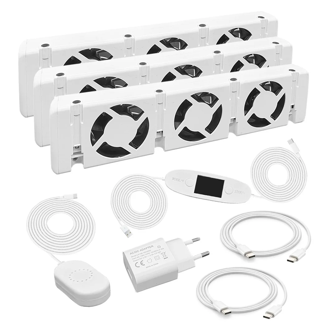 Speed Comfort 5V Smart Control Central Home Heating Radiator Ventilator  Trio Set Triple Heat Booster Fan - AliExpress
