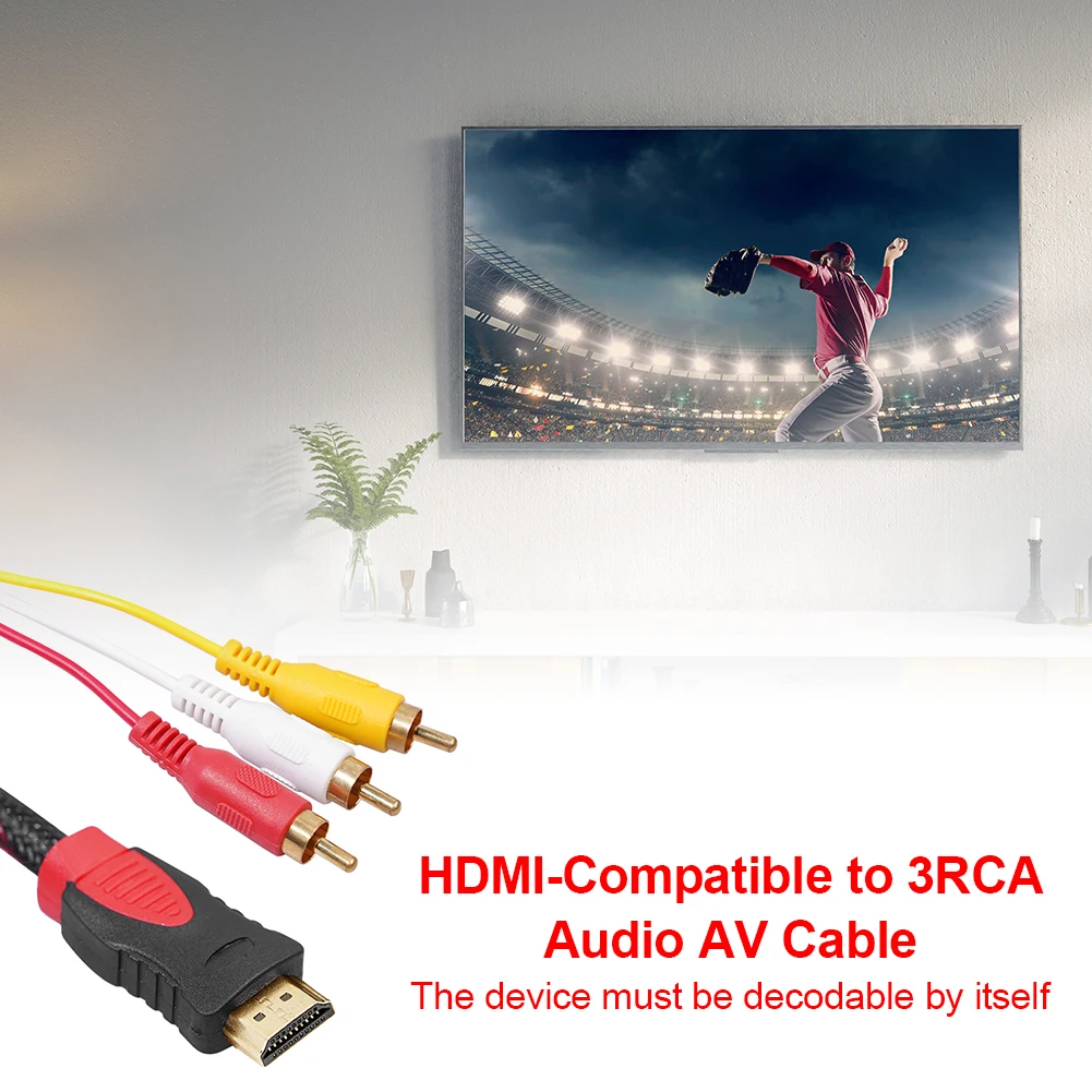 HDMI ȣȯ AV ̺ ڵ , RCA ,   ̺ , DVD , 1.5m