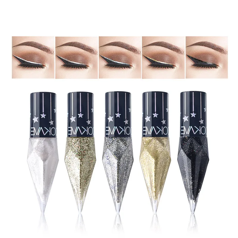 New Eye Makeup Starry Sky Shiny Liquid Eyeliner Small Brush Head Mini Eyeliner Colored Pearlescent Liquid Make-Up Per Le Donne Make