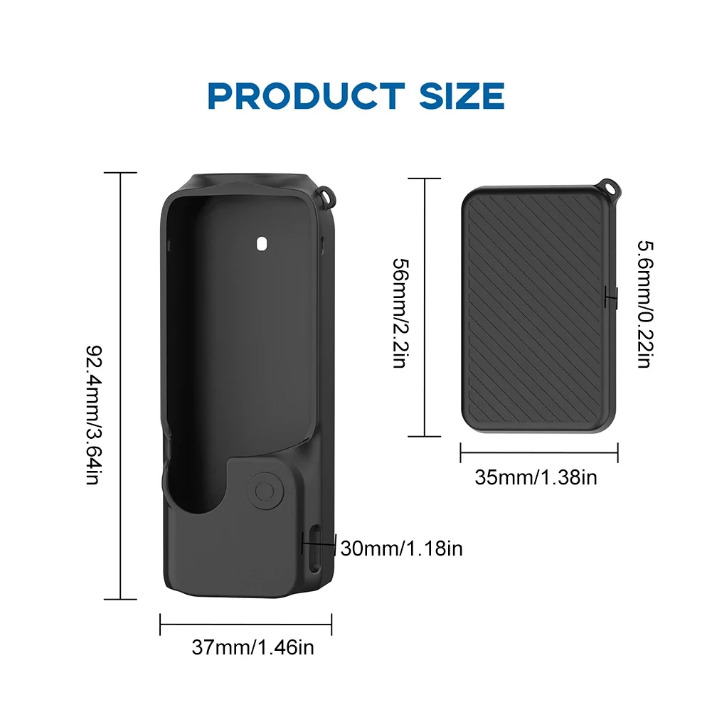 Set 3 Pezzi Cover In Silicone Per DJI Osmo Nano | Protezione Antigraffio Per Fotocamera E Obiettivo | Custodia Morbida E Lavabile
