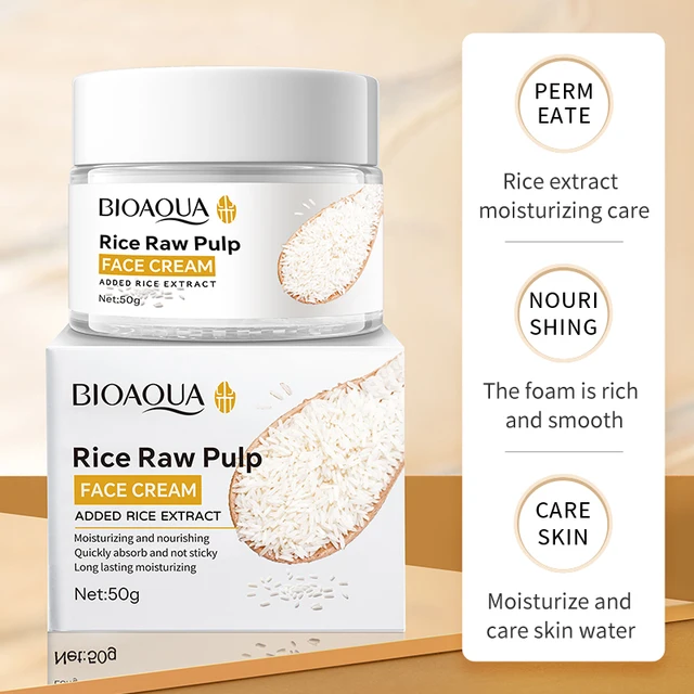 Purée de riz crème pour le visage hydratante blanchissante crème pour le visage originale coréenne beauté du visage soins de la peau 1