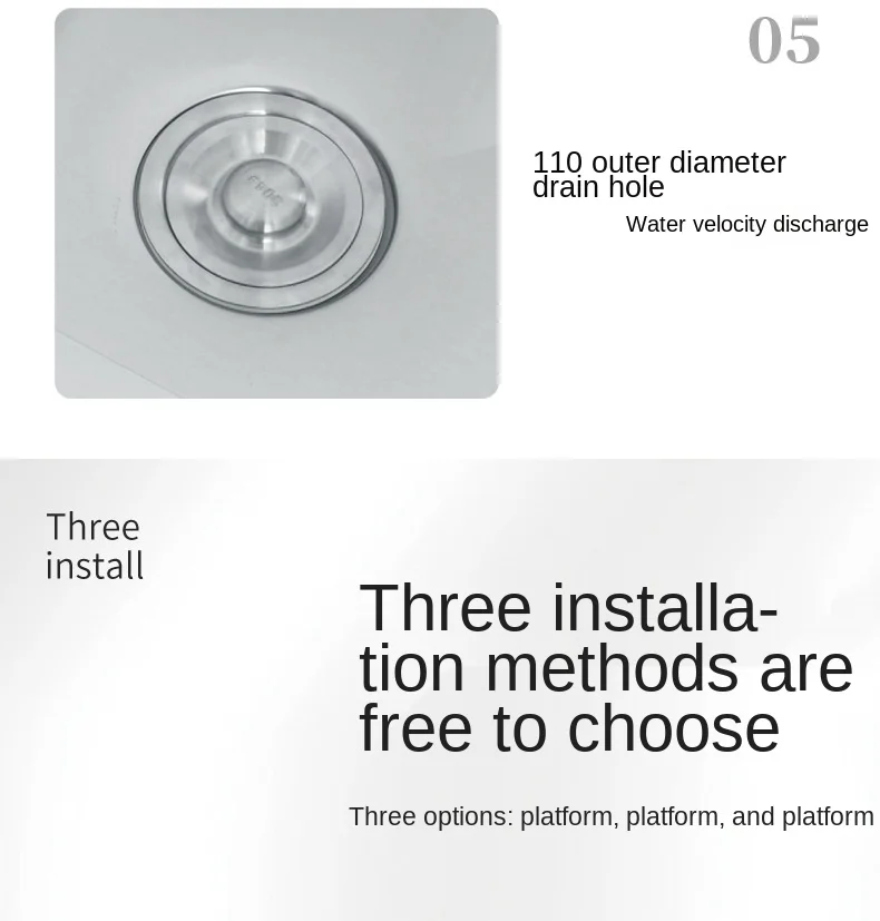 Sink with countertop installation
