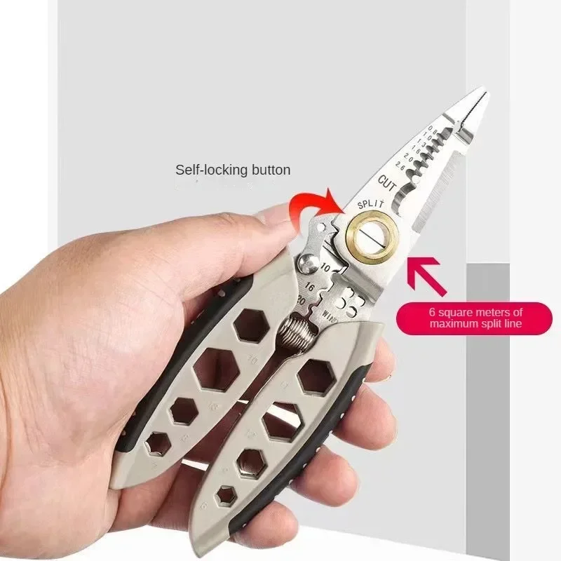 

7-inch Multipurpose Wire Stripper Professional Tool Electrician Crimpe Pliers For Wire Stripping Cable Cutters Hand Tool