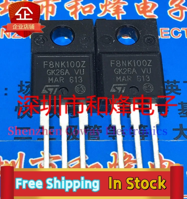 

10PCS-30PCS F8NK100Z STF8NK100Z TO-220F 1000V 6.5A In Stock Fast Shipping