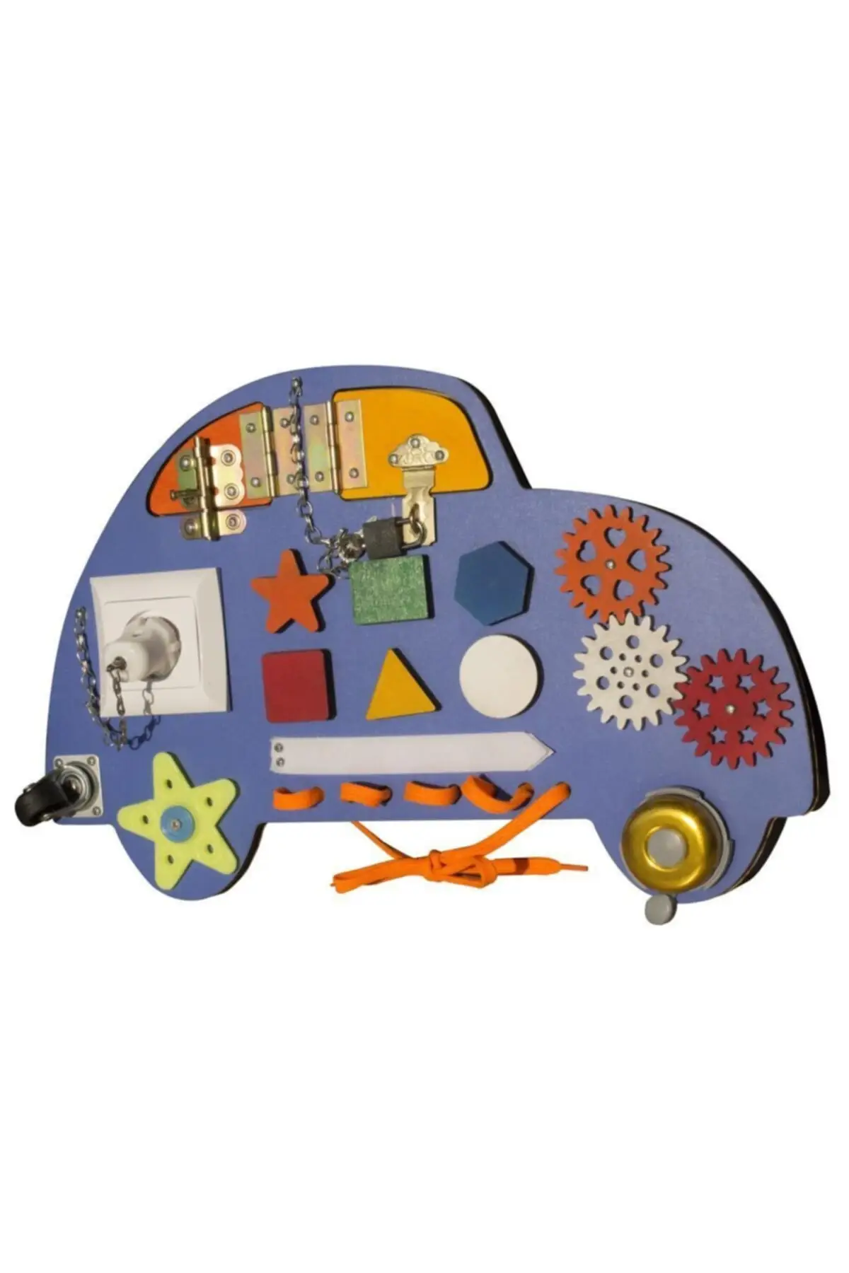 (1 pcs Blue) Car Modeled Activity And Training Board Busy Board