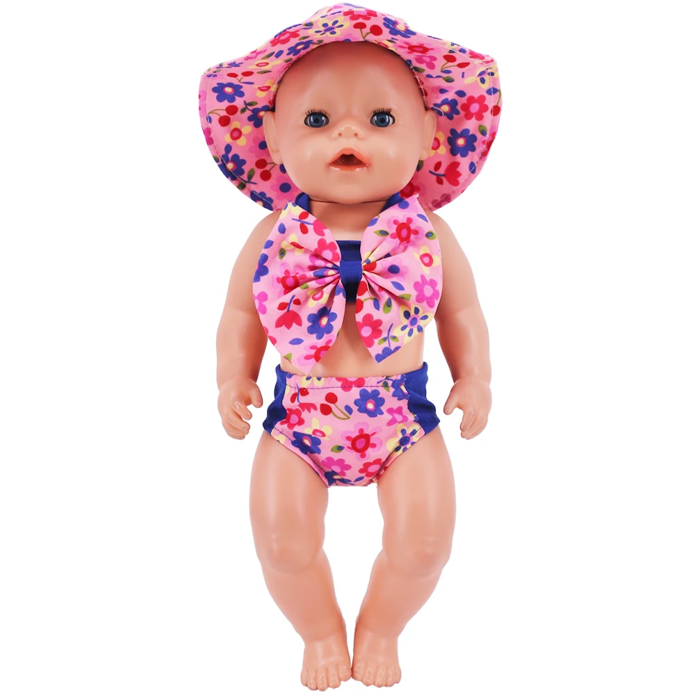 Doll clothes dress + hat for 18 inch American doll girl 43cm baby reborn accessories generation Barbies doll accessories doll clothes barbie doll clothes