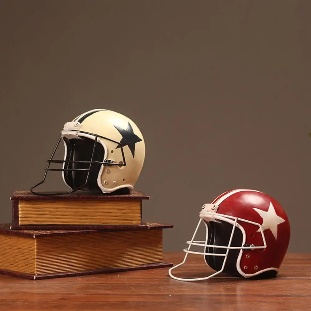 

Resin Model Durable Fine Workmanship Colorfast Helmet Hat Resin Prop Desktop Decor