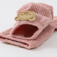 Cute Bear Baby Socks Leg Warm Autumn Toddler Long Socks Pure Color Soft Cotton Infant Sock Newborn First Walkers Footwear 아기양말 5