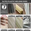 56PCS Plastic Welding Rods, 7 Types ABS PP PU PE PA PC TPO 13 Inch Plastic Welder Rod for Car Bumper Kayak 2