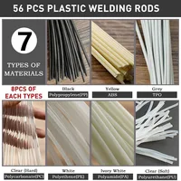 56PCS Plastic Welding Rods, 7 Types ABS PP PU PE PA PC TPO 13 Inch Plastic Welder Rod for Car Bumper Kayak 2