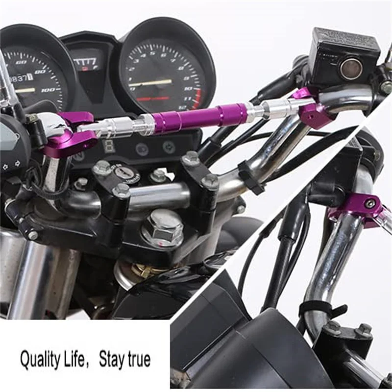 Aluminum Alloy Motorcycle Handlebar Reinforcing Balance CrossBar Strengthen Lever Bar Adjustable Universal