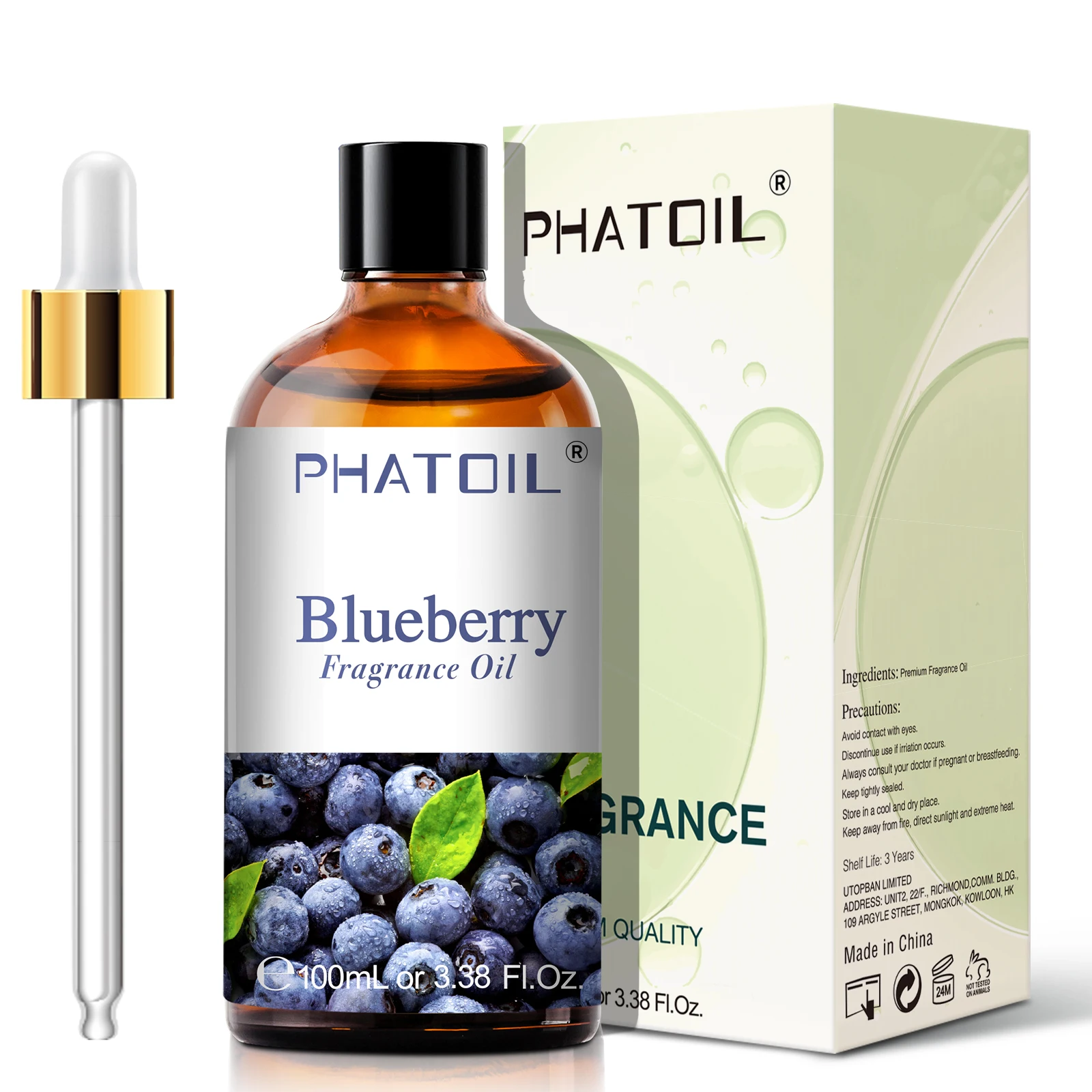 Phatoil 100ml Blueberry Fragrance Oils Coconut Vanilla Green Apple Mango Cranberry Strawberry Grape Guava Cherry Esssential Oils