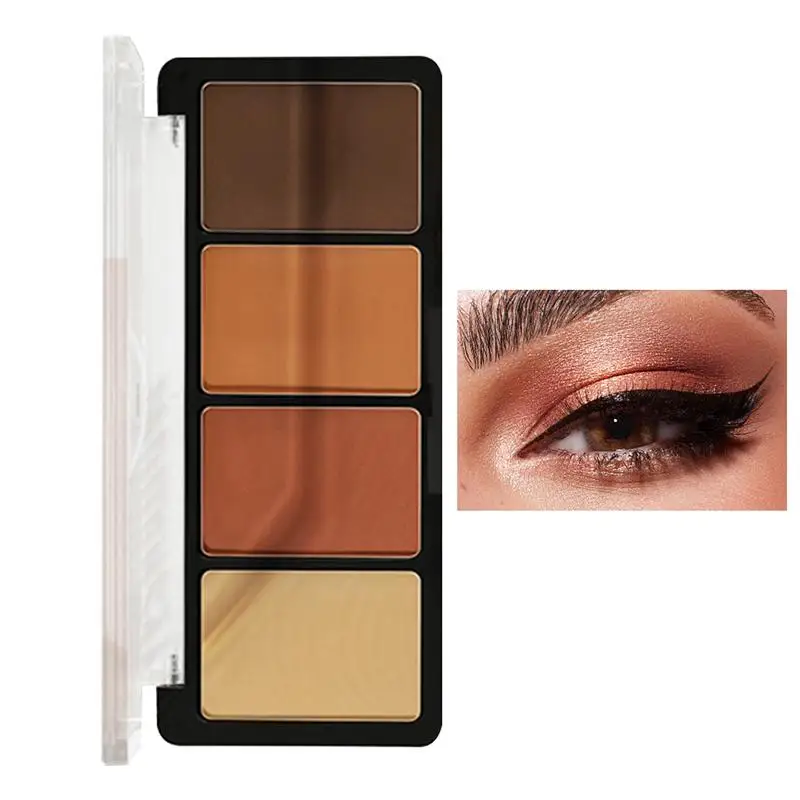 

Eyeshadow Makeup Pallet Matte Makeup Eyeshadow Palle 4 Colors Highly Pigmented Matte Shimmer Eyeshadow Pallets Natural Colors