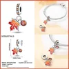 925 Sterling Silver Fashion Squirrel Maple Leaf Autumn Series Charms Beads Fit  Original Bracelets DIY Jewelry Making 2