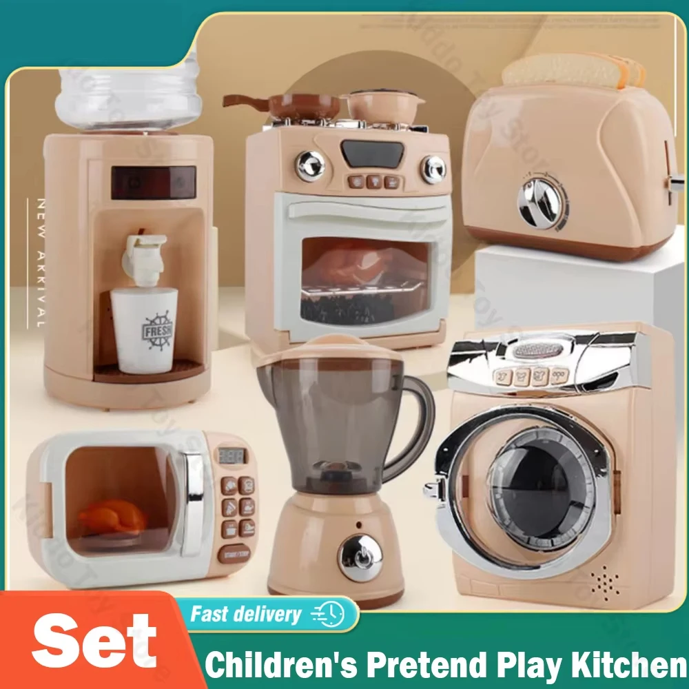 Children's Pretend Play Electric Kitchen Set - Educational Montessori Toy