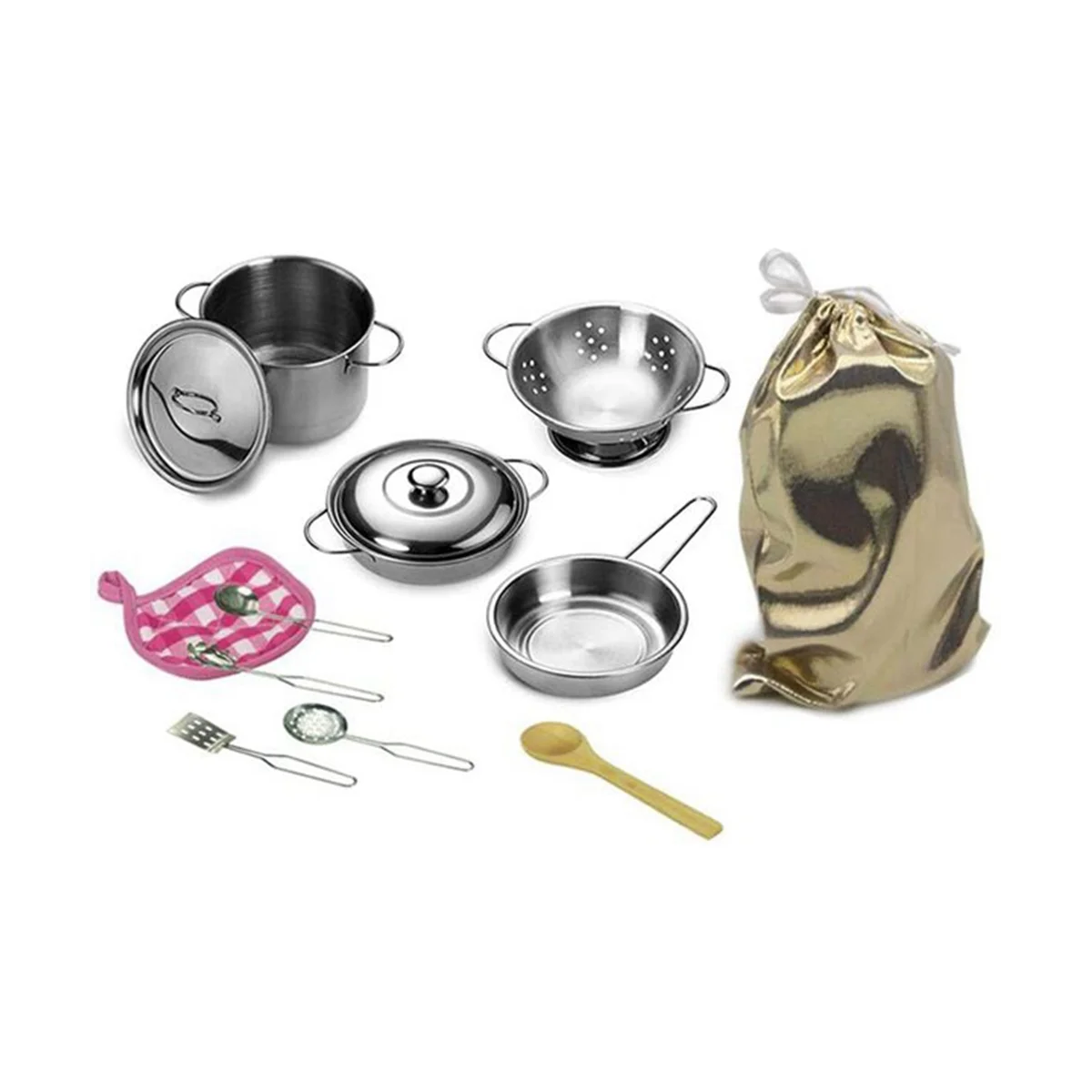 

12 шт., кастрюли и сковороды из нержавеющей стали