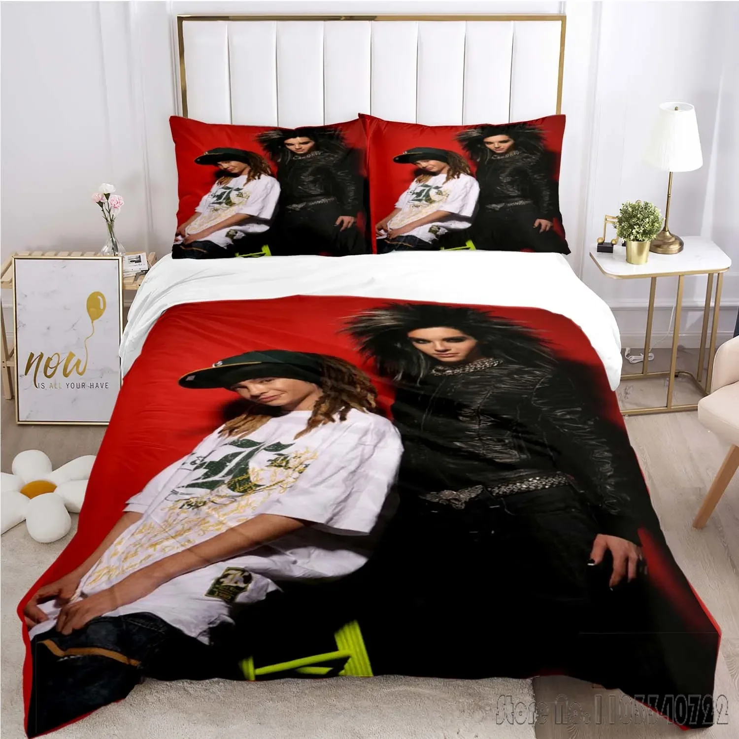 Tokio Hotel Bedding Set Single Twin Duvet Cover Set HD Comforter Cover for Kids Bedding Sets Bedclothes Bedroom Decor 3