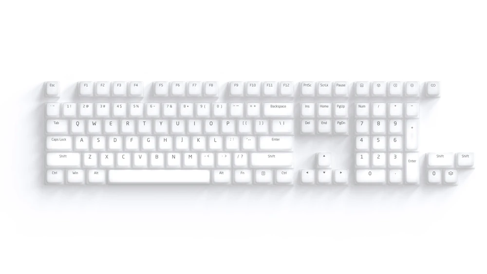 Nogi Cereja Perfil Abs Silicone Keycap Preto Branco Sakura Pep Muito Peri para Teclado Gh60 Poker 87 Tkl 104 Ansi Xd64 Bm60 Xd68 - Imagem 6