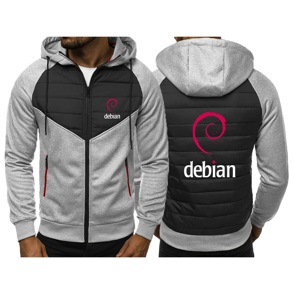 Cotton Slim Fit Mens Sweatshirt Three Color Stitching