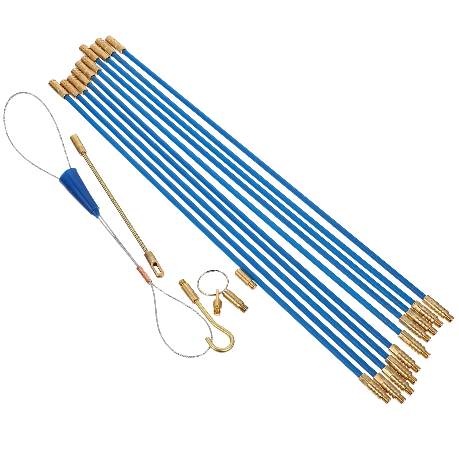 

Wisking Tool Electric Threader Coaxial Electrical Pull Push Kit Fish Tape Glass Wire Cable Rods