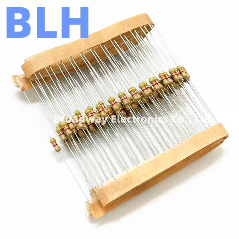 100PCS 0.25W Carbon Film Resistor 1/4W 5% 1.6K 1.8K 2K 2.2K 2.4K 2.7K 3K 3.3K 3.6K 3.9K 4.3K 4.7K 5.1K 5.6K 6.2K 6.8K 7.5K Ohm