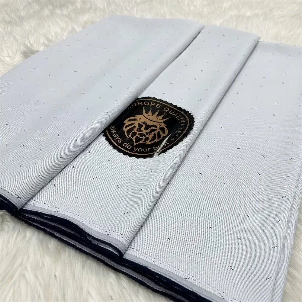 

African Men Fabric Satin White lace latest Swiss Voile Lace In Switzerland Tissue Dentell Cotton Lace Fabric 5 Yards WP140-1