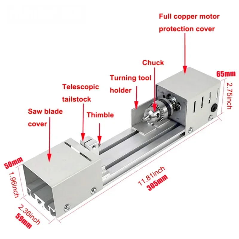 Mini Wood Lathe Machine 110V-240V Speed Adjustable Rotary Tool Set Buddha Pearl Lathe Grinding Polishing Woodwork Tool wood lathe tool,wood lathe