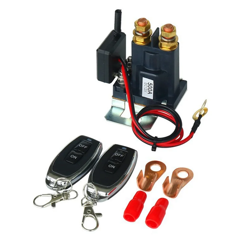 

12V 500A Remote Battery Disconnect Switch Upgraded for Car Truck RV Battery Switch Isolator With 2 Keys