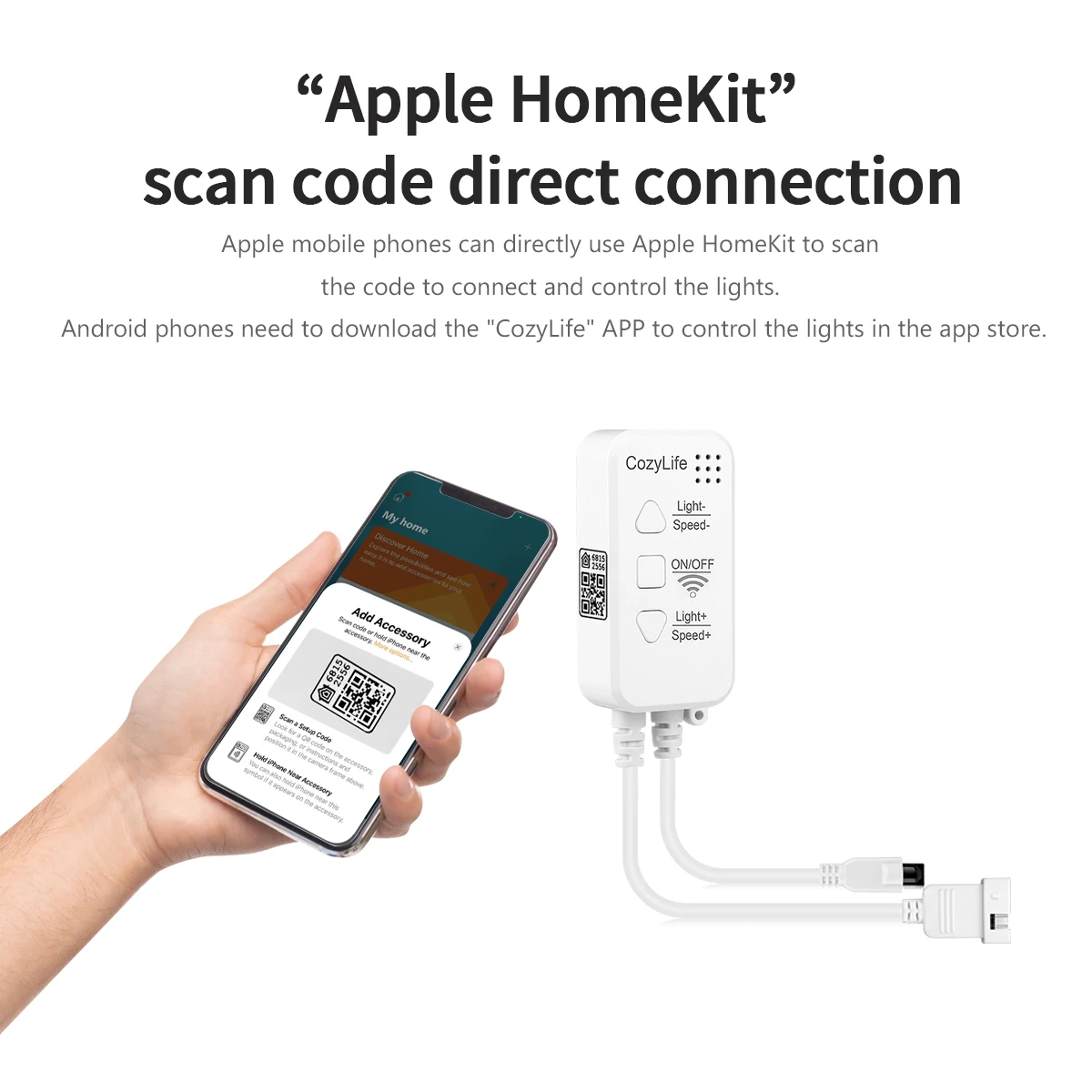 Homekit-rgb  ledストリップライト,siri音声制御付きインテリジェントネオンランプ,alexa,google,applehomeキットで動作