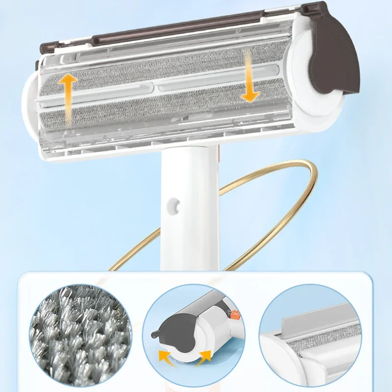 Pet Hair Removal Fur Removal Tool Lint Roller Convenient Cleaning Dog Cat Fur Brush Base Home Furniture Sofa Clothe & Car Seats