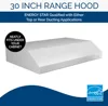 Broan-NuTone Energy Star Certified Ligh Glacier 30in Under-Cabinet 4-Way Convertible Range Hood W/ 2-Speed Exhaust Fan and Light 2