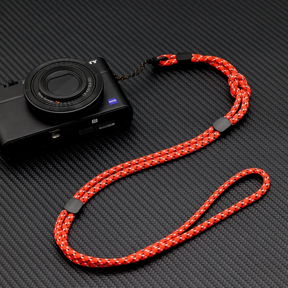 A7 III A6000 후지 X100V 캐논 니콘 라이카 디지털 카메라용 범용 조절식 파라코드 카메라 손목 스트랩 핸드 그립 랜야드 코드