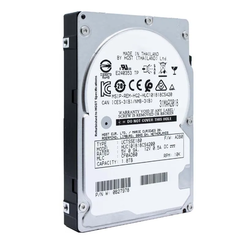 

100%New In box 3 year warranty HUC101818CS4200 1.8TB 2.5inch 12Gb SAS Need more angles photos, please contact me