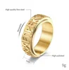 Viking Runes Rings Vintage Stainless Steel Band for Men Nordic Spinner Anxiety Ring Fidget Thumb Ring Gift for Dad Fathers 5