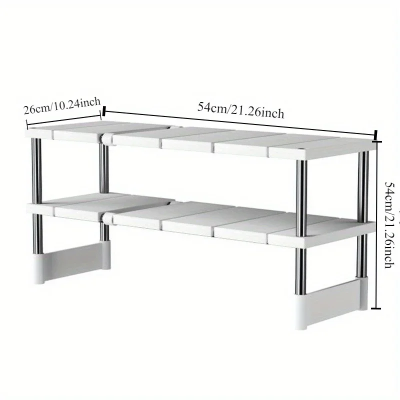 Shelf Under The Sink Flexible Layered Rack Cabinet Organizer Sundries Telescopic Holder Countertop Multifunctional Storage Rack 6