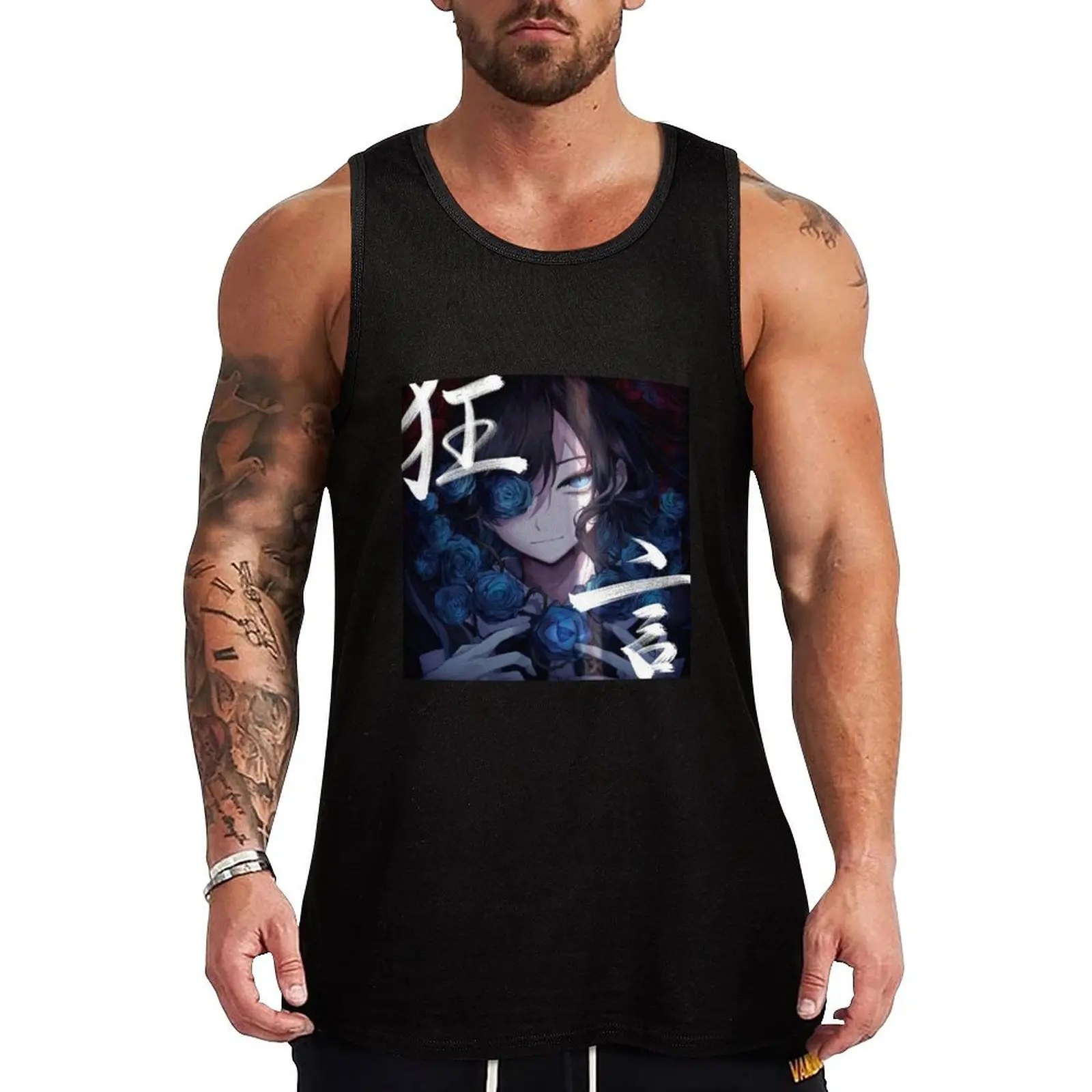 

Ado Album Cover Tank Top Male clothes summer 2024 Men's gym t-shirts