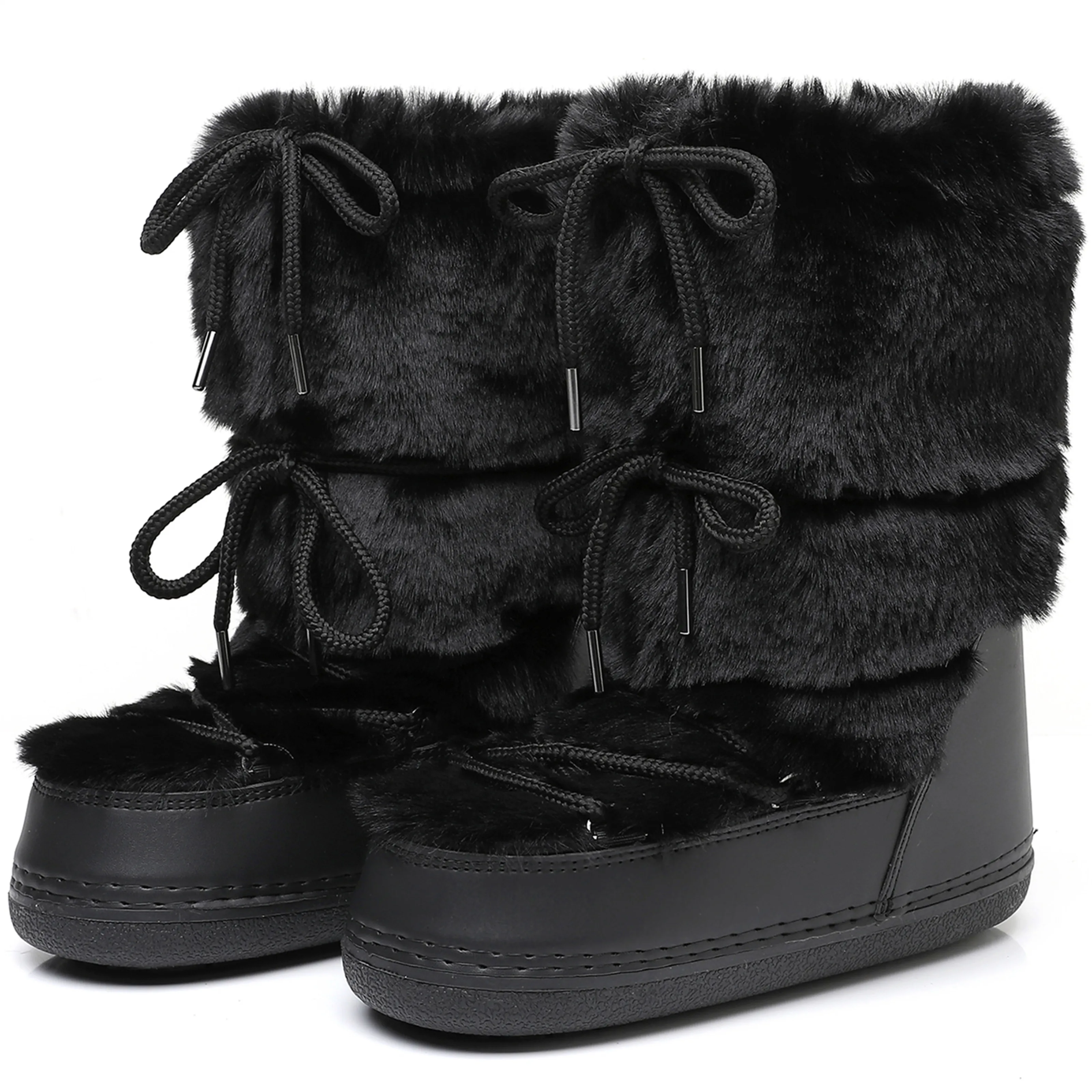 Fluffy Faux Fur Winter Snow Boots 4