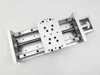 ZBX150 200mm CNC Linear Stage Motion Actuator X/Y/Z Axis Cross Sliding Table Double Linear Slide Rail Guide 1605 Ballscrew 1