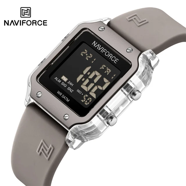 NAVIFORCE Çok Fonksiyonlu Dijital Kadın Moda Saati